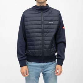 Veste De Mi Saison Doudoune Navy Bi Matiere Homme Lotto