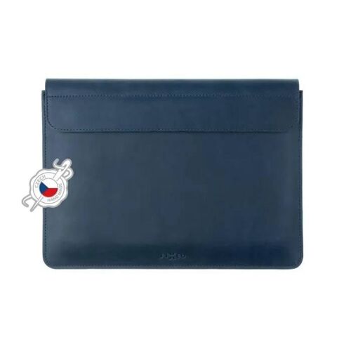 Étui - FIXED - Oxford - Cuir véritable - MacBook Pro 14" - Bleu