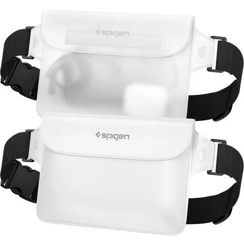 Housse Étanche - Spigen - Amp06022 - Lot De 2 - Ipx8 - Blanc Neige