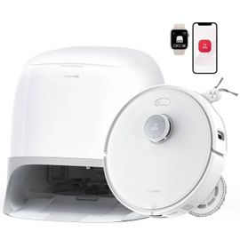 Aspirateur Robot Roborock Qrevo Curv 5a1 18 500 Pa Et Mop Rotatif