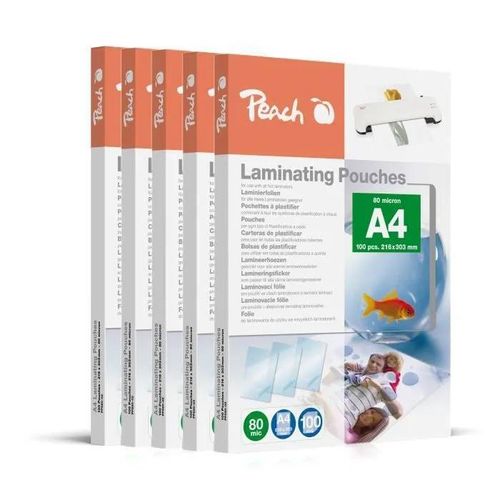 Peach Peach Laminierfolie A4 80 Ám, Transparent, A4, 216 Mm, 500 Pièce(S)