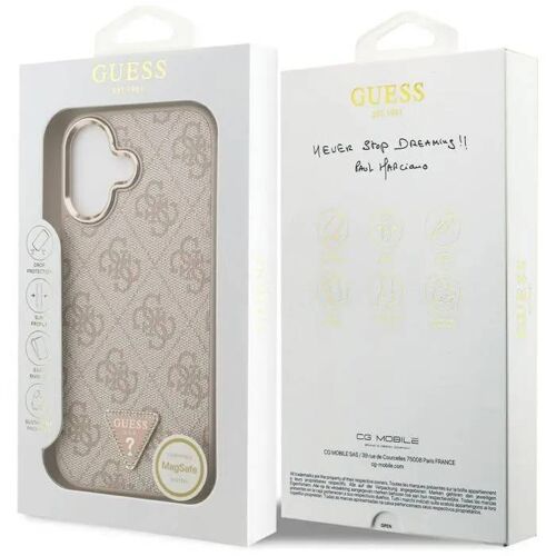 Guess 4G Triangle Logo Case with MagSafe for iPhone 17 6.3" Rose Gold - GUHMP17SP4GTDGMP