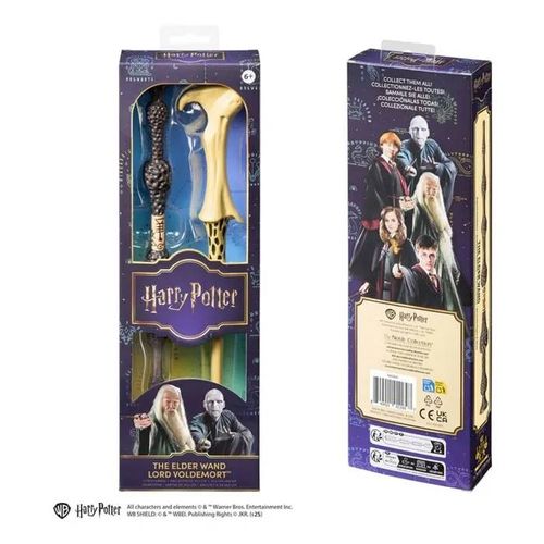 Noble Collection - Harry Potter - Pack De Deux Baguettes The Elder & Lord Voldemort 30 Cm
