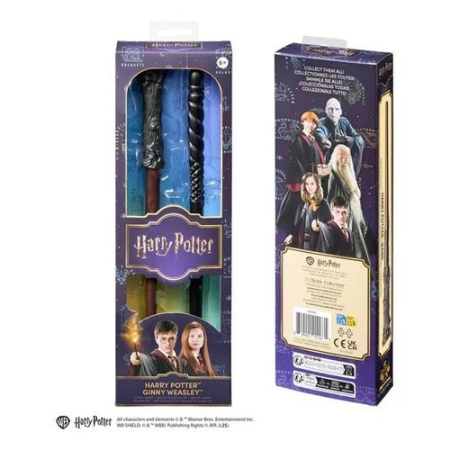 Noble Collection - Harry Potter - Pack De Deux Baguettes Harry Potter & Ginny Weasley 30 Cm