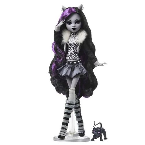 Poupée - Monster High - Clawdeen Wolf - Noir et Blanc - Thème Films d'Horreur