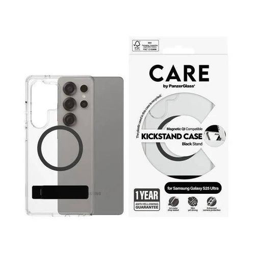 PanzerGlass CARE cover Samsung Galaxy S25 Ultra clear/black Kickstand