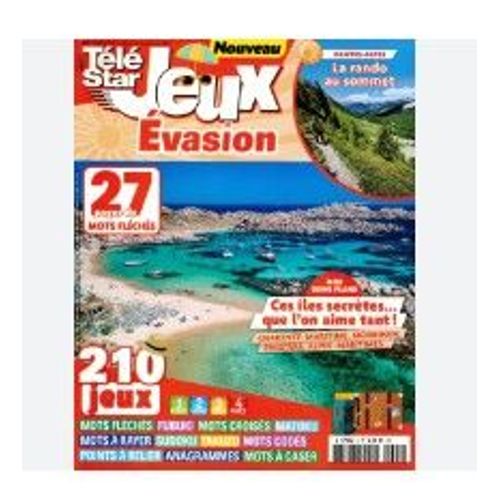 Télé Star Jeux Evasion-N°2-Daté Juillet Aout Septembre 2025