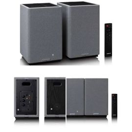 Enceintes Hi-Fi Bluetooth Stéréo 2.0 80W de bibliothèque pour platine disque ou autres produits connectables