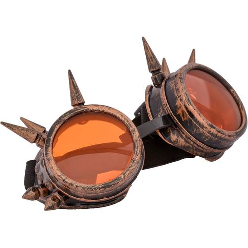 Lunettes De Soudage Style Steampunk Victoriennes - Idéales Pour Le Gothique Et Le Cosplay Monture En Plastique Solide Verres Résistants Bande Élastique Ajustable Dimensions 19.4 X 13.4 X 5.8 Cm Poids