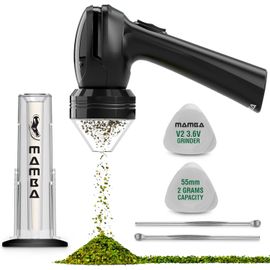 Mamba Grinder Électrique Rechargeable USB, Broyeur en Aluminium Arc-en-Ciel avec Accessoires, Capacité 2g pour Herbes et Épices