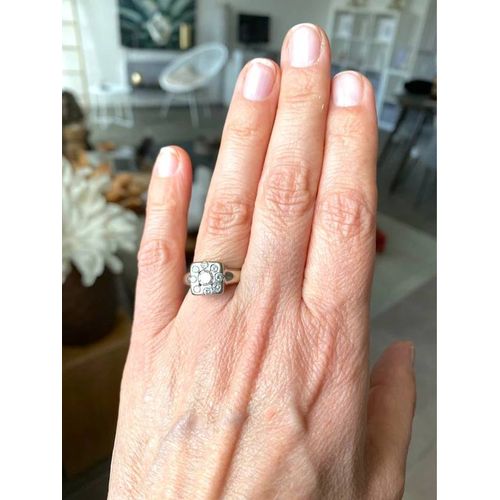 Bague Contemporaine Or Et Diamant