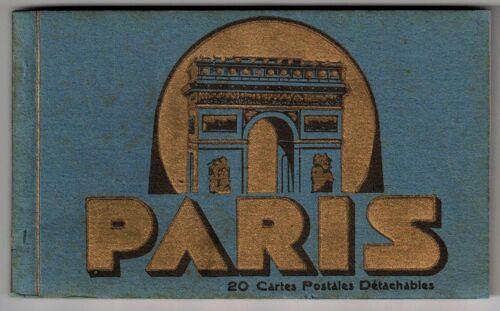 Paris (Vers 1930 ?) Carnet Complet De 20 Cartes Postales Détachables