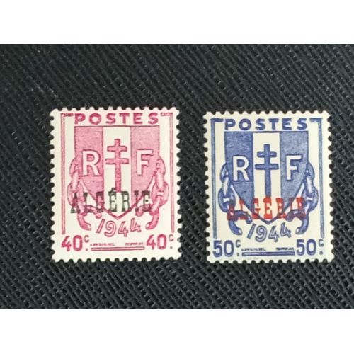Timbre Algerie Y T 225 / 226 Séries : 1945-1947 Surchargés Algerie 1945 (151009 )