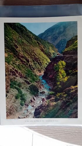 Photographie Ancienne Vintage 1954 Vallée Alpes Du Sud Les Gorges De Cians