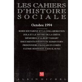 Les Cahiers D'histoire Sociale Oct 94