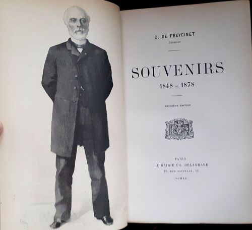 Charles De Freycinet Souvenirs 1848 - 1893