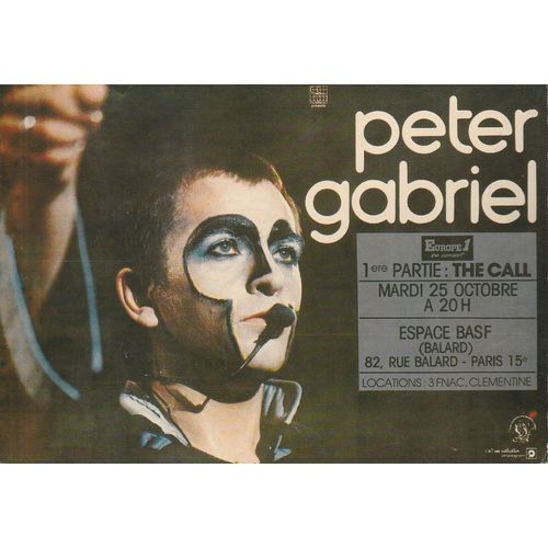 Peter Gabriel: Peter Gabriel Carte Postale - 1983