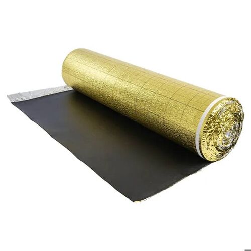 Sous-couche pour Parquet-Duoku-18,6 m²-Isolante avec Mousse IXPE de 3 mm-Film PE Imperméable Doré-Réduction du Bruit