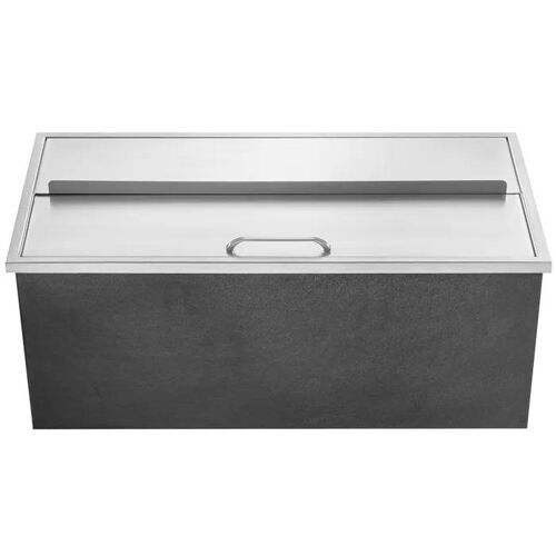 Coffre À Glace Encastré-Duoku-36"L X 18"W X 14"H-Acier Inoxydable-Un Refroidisseur Commercial De 40,9 Qt-Avec Couvercle Coulissant