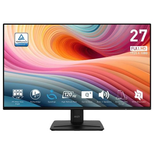 Ecran PC MSI PRO MP271A E2 27" 1920 x 1080 Full HD LCD Noir