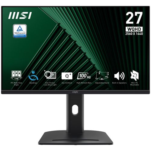 Ecran PC MSI Pro MP275QPG 27" 2560 x 1440 Wide Quad HD LCD Noir