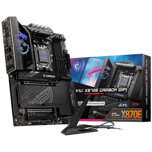 MSI MPG X870E CARBON WIFI carte mère AMD X870E Emplacement AM5 ATX