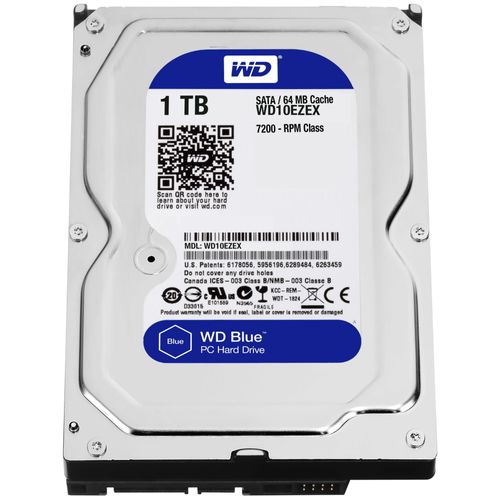Western Digital Blue disque dur 1 To 7200 tr/min 64 Mo 3.5" Série ATA III