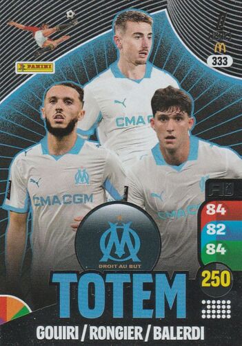 Carte Foot Panini Adrenalyn Xl 2026 - N° 333 - Totem - Om Marseille