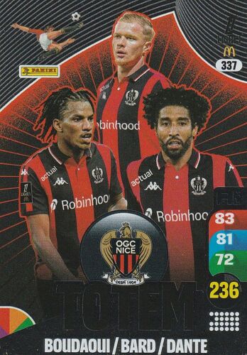Carte Foot Panini Adrenalyn Xl 2026 - N° 337 - Totem - Ogc Nice