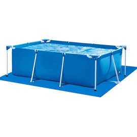 Tapis de piscine rectangulaire en toile imperméable tissée PE, 295 x 206 cm, protège le fond de la piscine, antidérapant, résistant à l'usure, facile à plier et à ranger