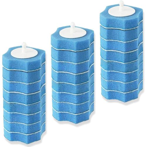 Têtes de rechange jetables pour brosse à toilette (24 unités) - 26 x 11 x 8 cm, avec détergent intégré, matières recyclables, idéal pour toilettes, lavabos, baignoires et sols