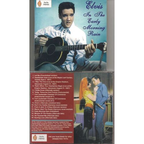 Elvis Presley In The Early Morning Rain Cd 16 Outtakes & Live !