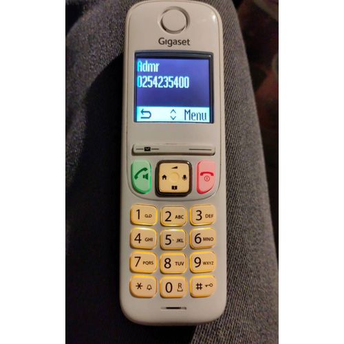 Combiné seul Gigaset AS690H blanc pour compléter une installation existante ou remplacer un matériel défectueux