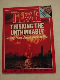 Magazine U.S Time N°13 Du 29/3/1982 : Thinking The Unthinkable ,Rising Fears About Nuclear War