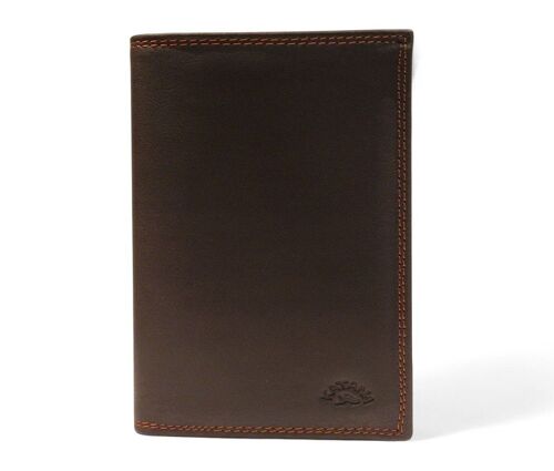 Porte-feuille Katana Cuir de Vachette Sauvage 753018 - Chocolat