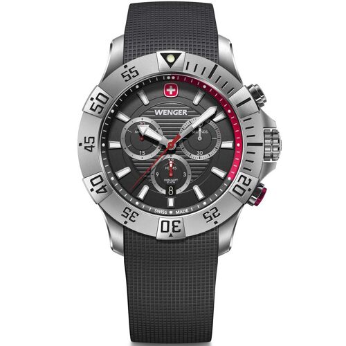 Mens Watch Wenger 01.0643.122, Quartz, 43mm, 20atm