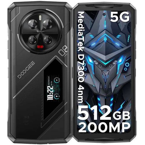 DOOGEE V40PRO Téléphone Portable Incassable 5G Android 14 36+512Go ROM 6 pouces 200MP Caméra WIFI6 NFC Smartphone Robuste - Argent