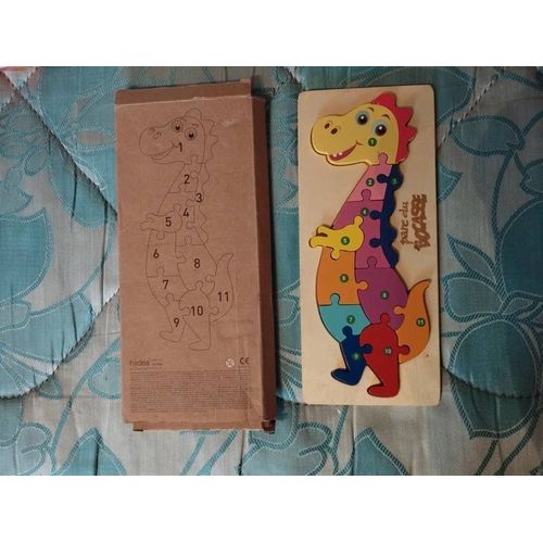 Puzzle Dinosaure en bois