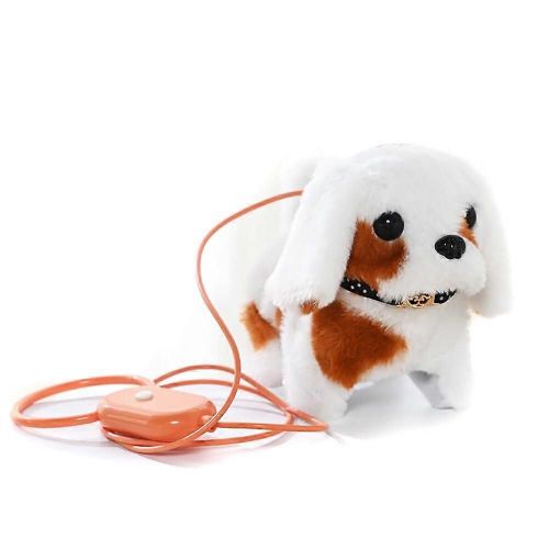 Peluche interactive en forme de chien pour enfants, aboie et remue la queue. Cadeau ideal pour les filles jusqu'a 36 ans.
