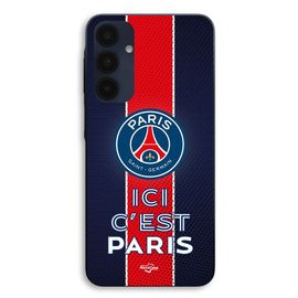 Coque Pour Samsung Galaxy A25 PSG logo ici c'est Paris Maniacase