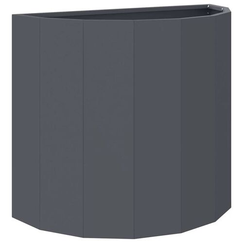 Vidaxl Jardinière Anthracite 60 X 30 X 50 Cm Acier