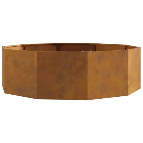 Vidaxl Jardinière Rouillé 120 X 120 X 35 Cm