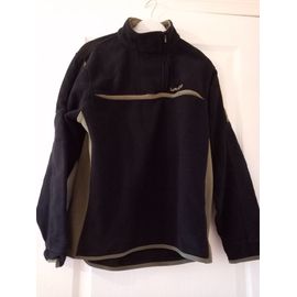 Sweat Polaire Noir Et Vert Marque Décathlon Taille 14 Ans