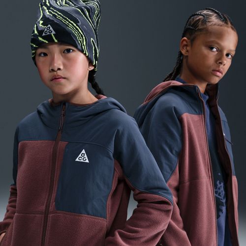 Sweat À Capuche Et Zip Nike Acg « Wolf Tree » Polartec® Pour Ado - Marron