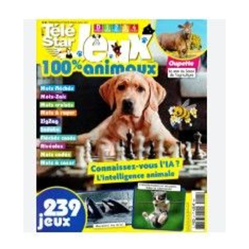 Télé Star Jeux Animaux-N°21-Daté Février Mars Avril 2025