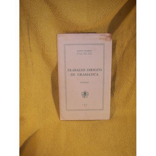 Trabalhs Dirigits De Gramatica Fichas Ramon Chabbert