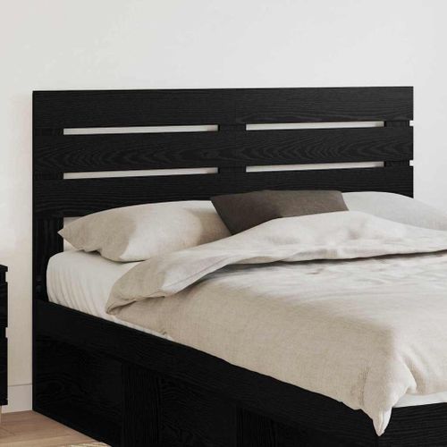 vidaXL Tête de lit Chêne noir 140 cm Bois d'ingénierie