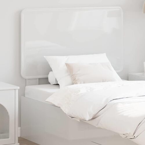 vidaXL Tête de lit Blanc Brillant 100 cm Bois d'ingénierie