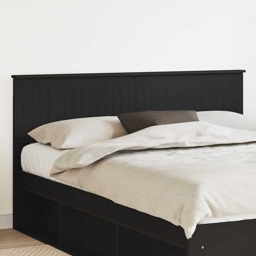 vidaXL Tête de lit Chêne noir 160 cm Bois d'ingénierie