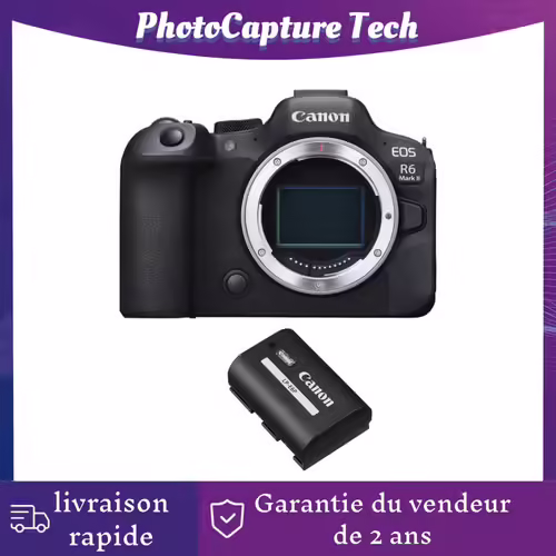 Boîtier Canon EOS R6 II 24.2 mpix + batterie Canon LP-EP